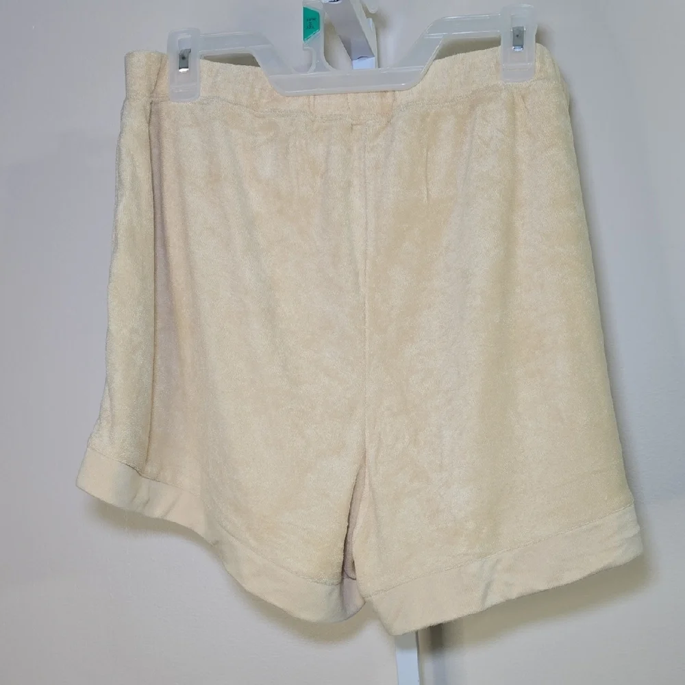Danielle Bernstein Taupe Knit Fold Over Shorts Ladies‎ Sz XL